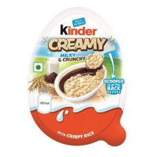 Kinder Creamy Milky & Cocoa Chocolate With Extruded Rice 19 gm